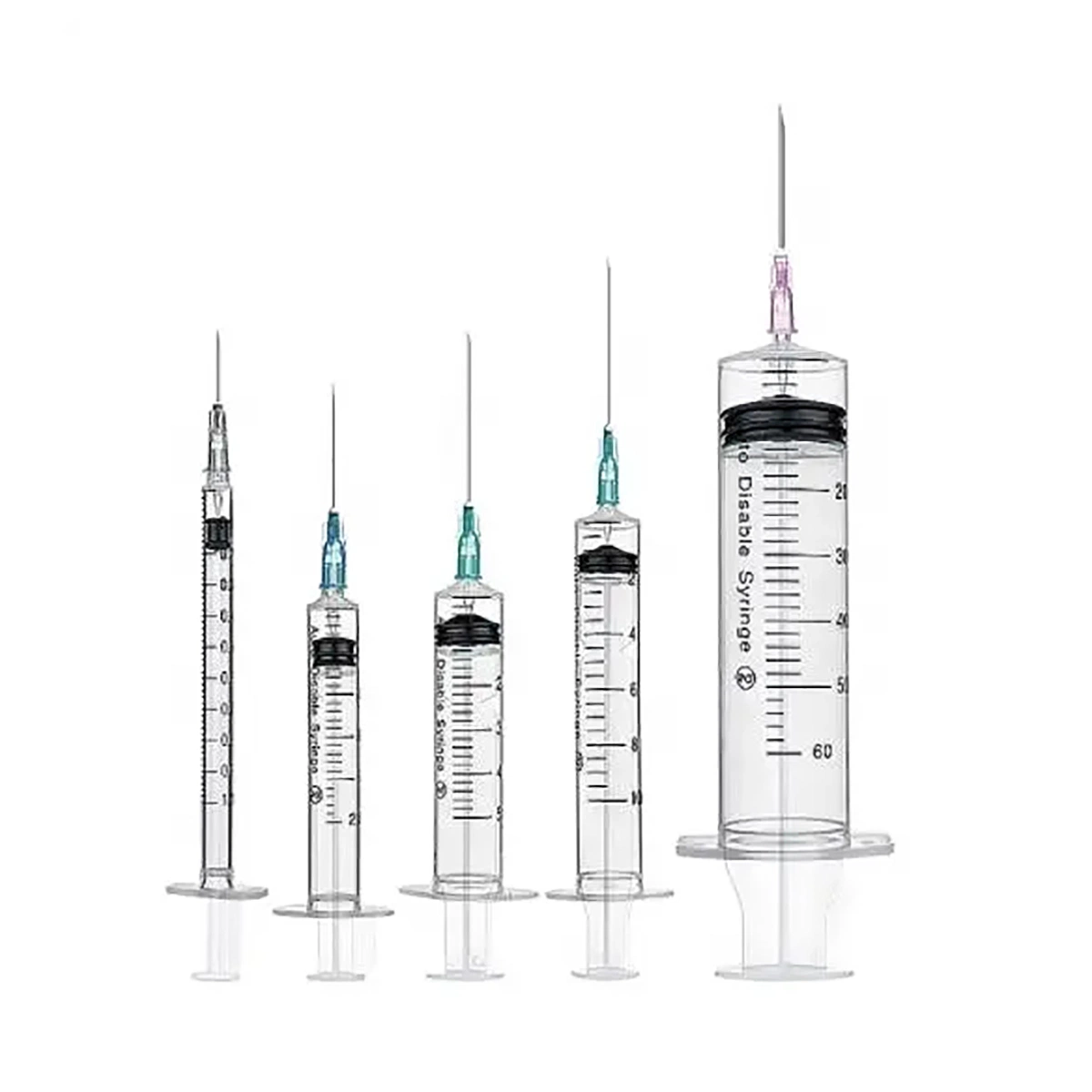 CE ISO Medical Disposable Sterile Injection Syringe with Hypodermic Needles