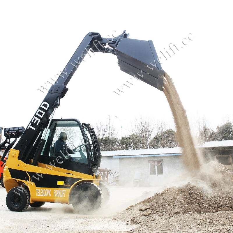 3ton Teleskopgabelstapler mit CE Teletruck Teleskoplader Small Mini Teleskopic Handler zum Verkauf