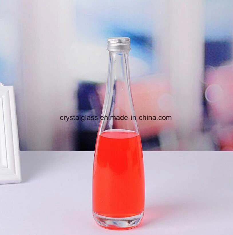 330ml Thick Bottom Mineral Water Glass Soft Cola Drinks Bottle with Screw Lids