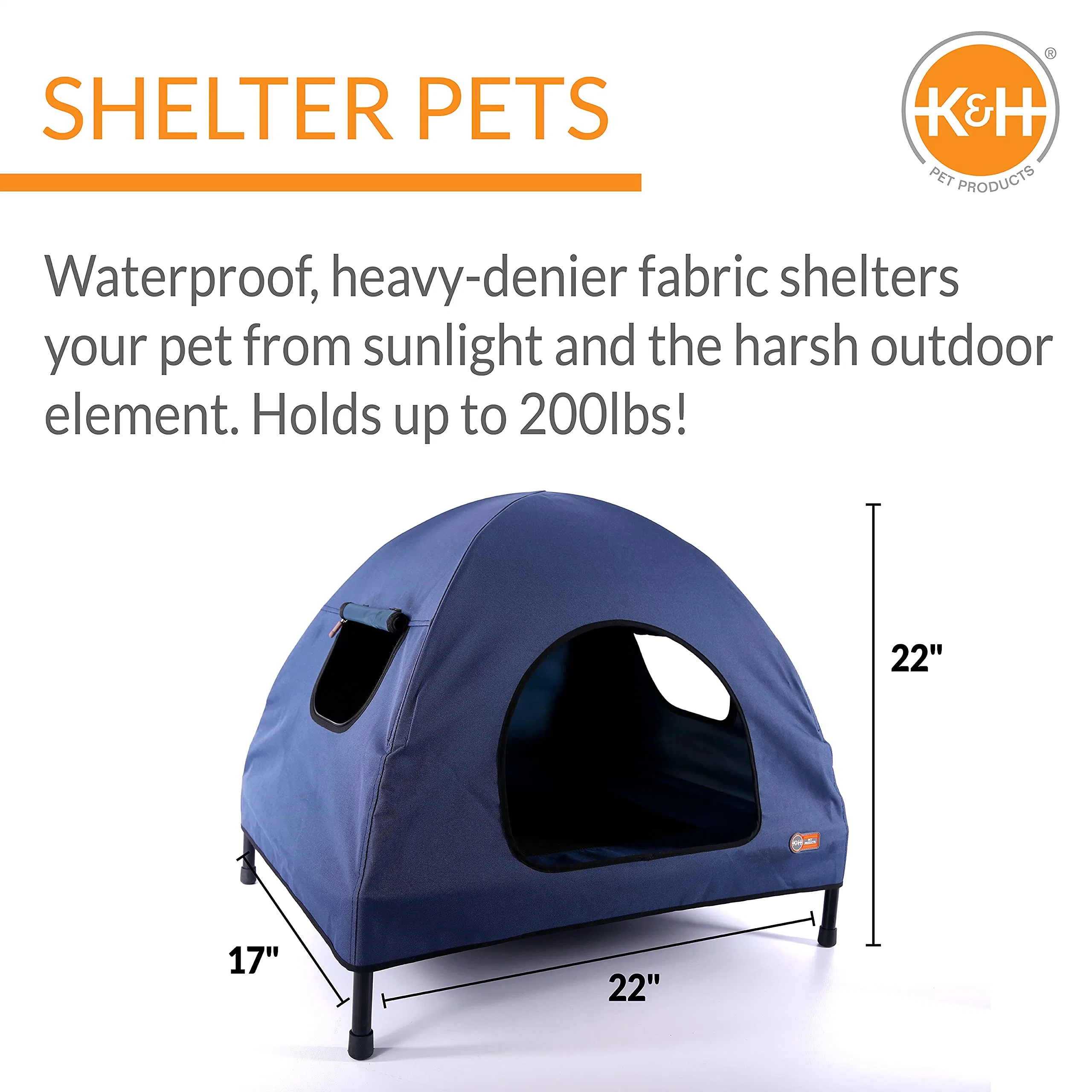 Pet Products Original Pet Cot Tent Portable Dog House Dog Shade