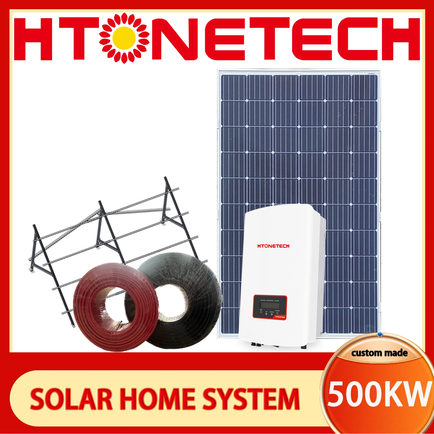 Solar Home System Dachfarm Orchard Energieerzeugung Gerät Photovoltaik 500kW Solar Lighting Outdoor Portable Stromversorgung