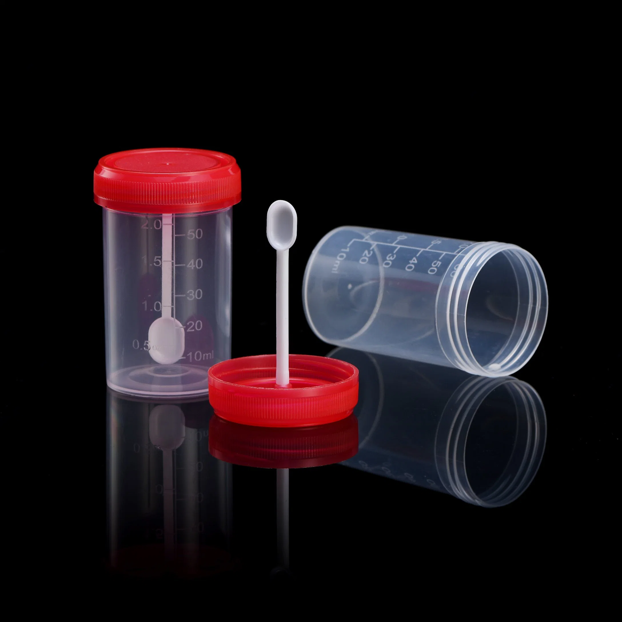 Plastic Stool Specimen Cup with Spoon