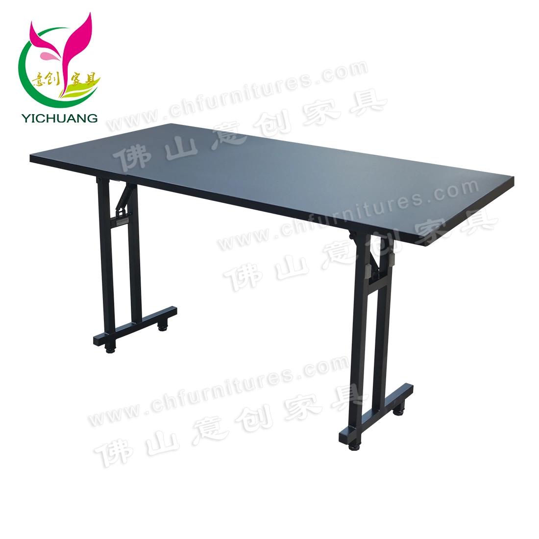 Yc-T153 Foshan Wholesale/Supplier Black Modern Meeting Room Table