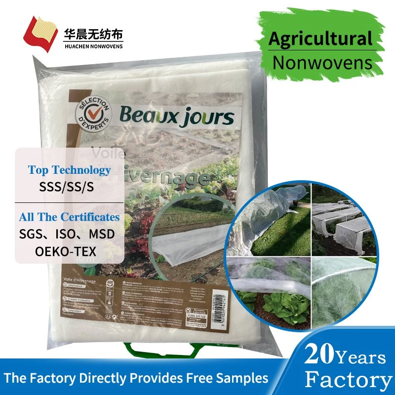 Frost Protección de plantas Agricultura Eco-friendly tela no tejido cubierta 100% Polipropileno PULTRAL Ppacking Zhejiang PP tejido no tejido de la Agricultura con UV