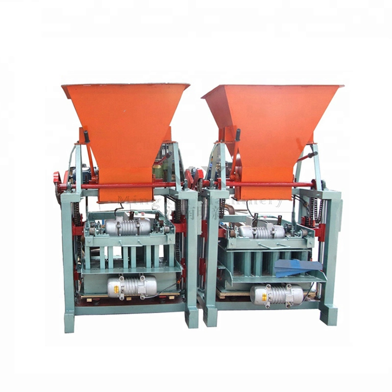 Semi Automatic Interlocking Soil Cement Brick Concrete Hollow Block Making Machine