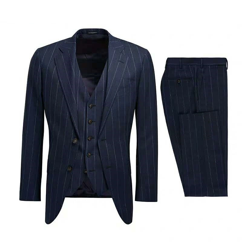 Made-to-Measure Blazer Jacket Apparel Purple Suit Tuxedo Men Suits Slim Fit Suit Black Men Wedding Suit