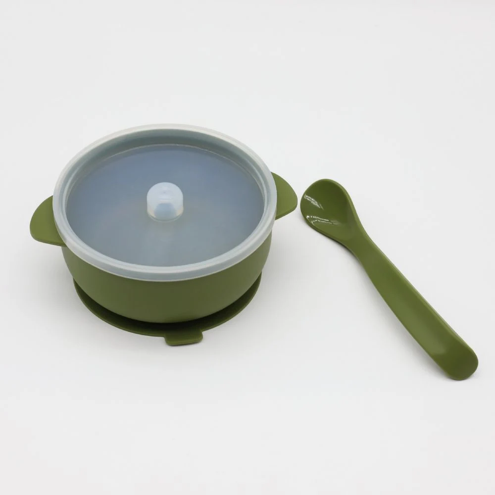 New Customizable Drop and Wear Resistance Silicone Baby Bowl Set