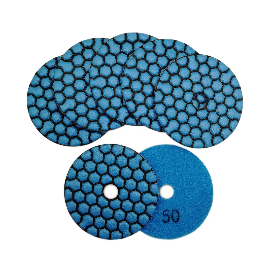 3"/80mm Diamond Resin Bond Dry Polishing Pads for Granite & Marble