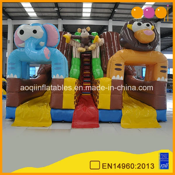 Customized Giant Animal Inflatable Toy Cliffy Tunnel Slide (AQ01673)