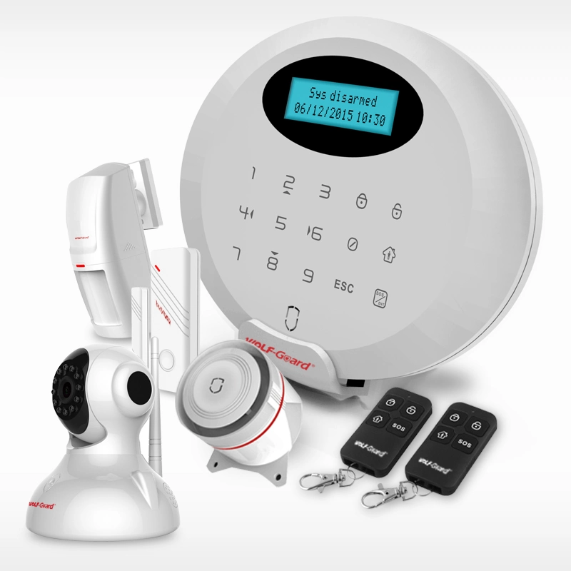 Tamaño mini casa inalámbrica inteligente GSM antirrobo Antirrobo Alarma de seguridad de inicio