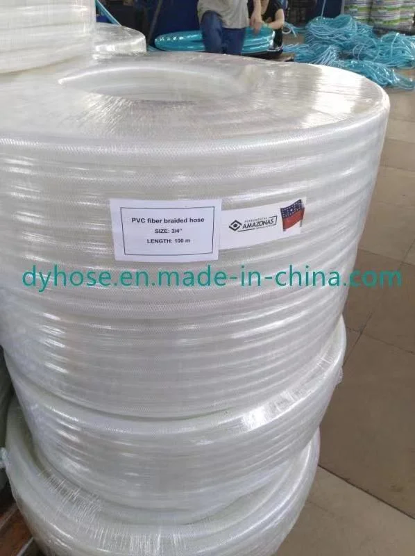 Tubo de agua de lavado de automóviles nacionales realizados en China, vacío de PVC flexible reforzado con fibra