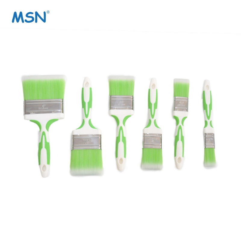 MSN Factory Price Soft Grip Paint Brush House Ceiling Furniture Flat Paint Brush Set