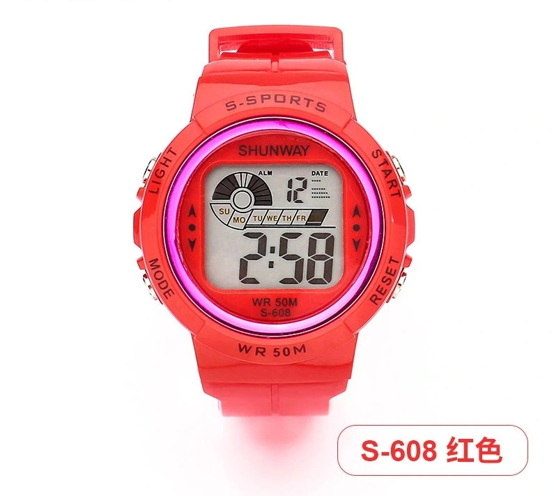 Montre électronique Waterproof Junior High School Etudiant regarder les sports pour enfants Mode