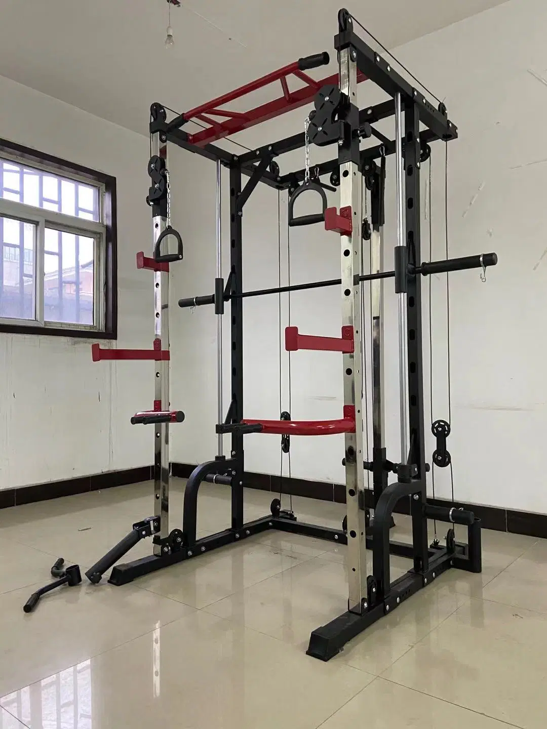 Rack Mutli Function Station Krafttraining Gewichtheben Lager Langhantel Alle In einem Gym Cable Smith Equipment Fitness-Gerät Körper trainieren