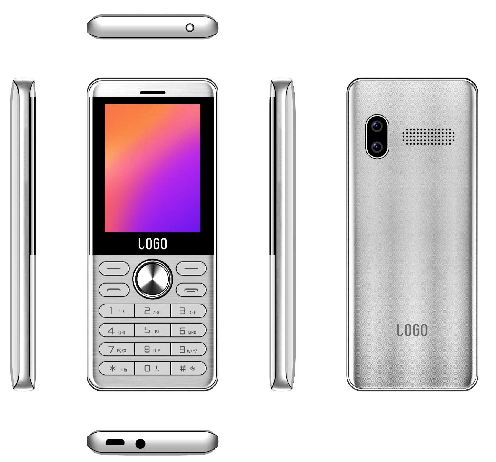 Amazon Hot Selling Model 2.4inch 2g/3G Customized Feature Phone for Older