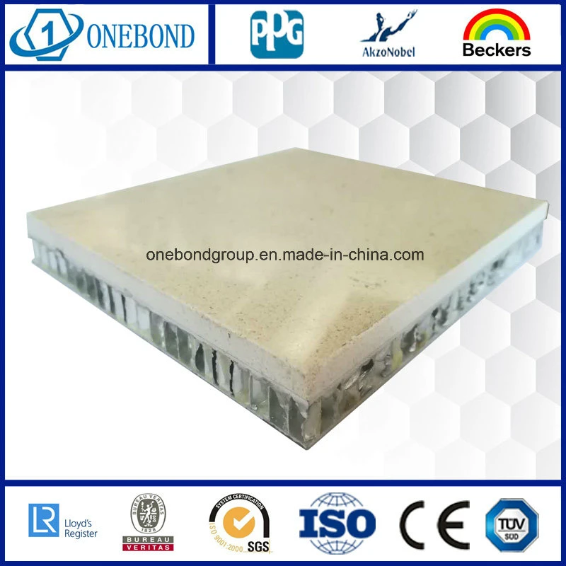 Solid Stone Veneer Aluminum Honeycomb Panel for Suspended Ceiling Panel