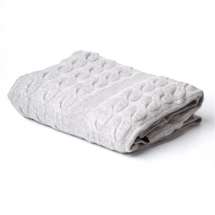 Jaje Wholesale/Supplier Custom King and Queen Size Wearable Weighted Picnic Towel Cotton 100% Acrylic Checker Baby and Adult Knitted Bed Blanket for Winter and Summer