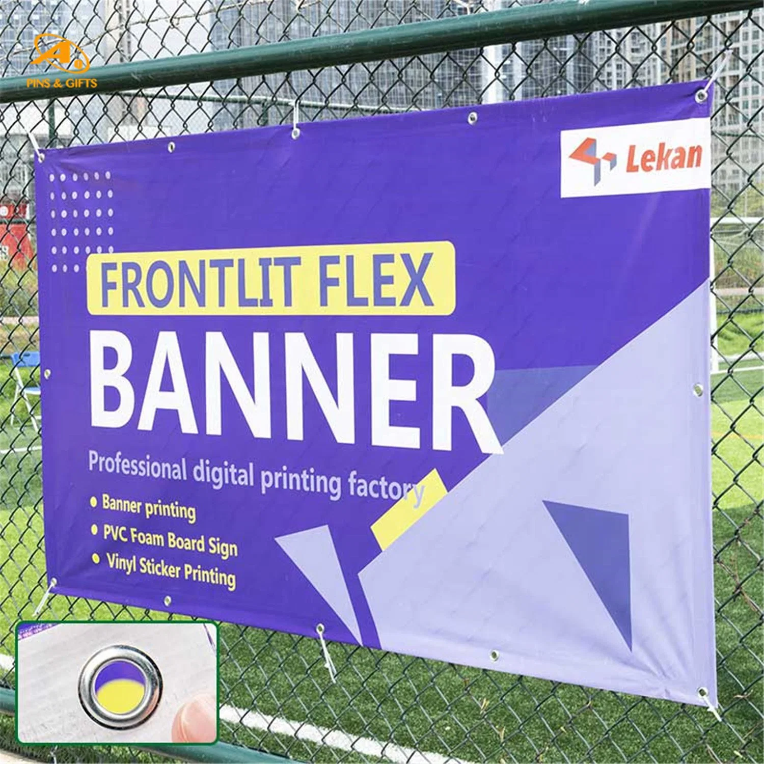 Durable Prmotional Pennant Fabric Stand Outdoor Canvas Machine Flex Vinyl Printer Flag Printing Banner Stake