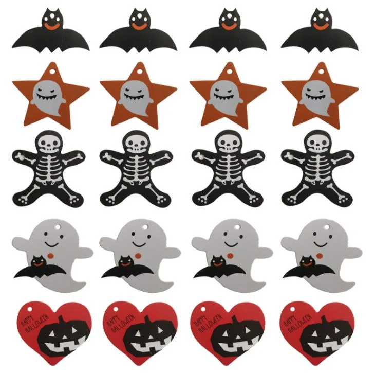 Halloween Hanging Card Ghost Festival Pumpkin Hanging Sugar Box Decoration Card