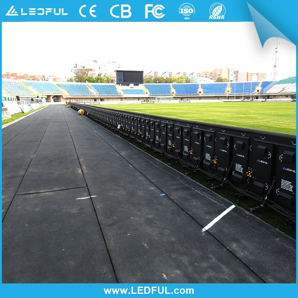 P8 HD Outdoor LED Video Wall Angle Adjustable LED Banner Display Advertising Stadium Perimeter LED Display