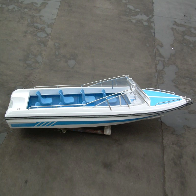 Fiberglass Small Fishing Boat High Speed Boat for 8 Person