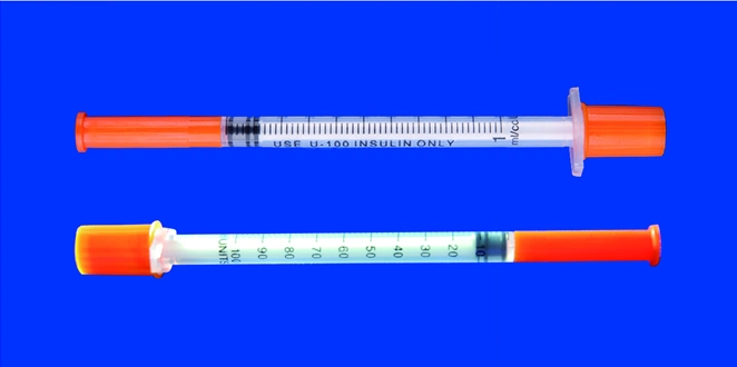 with Logo Printing Syringe OEM/ODM Medical Supplies Disposable Insulin Syringes