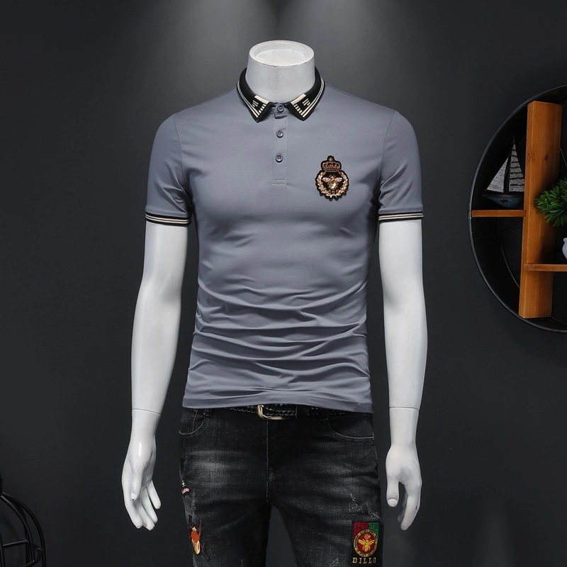 بيع ساخنة مطرزات مخصصة طباعة قميص بولو تصميم قميص بولو قميص بولو من القطن ذو جودة عالية