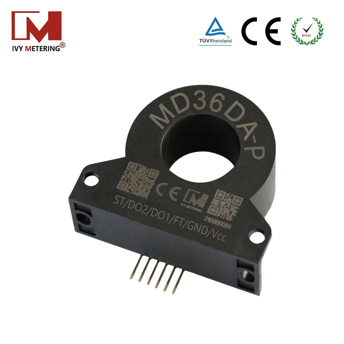 Evse PCB Mount RCD CT 6mA DC Leakage Protection Residual Current Sensor with Self-Test Function