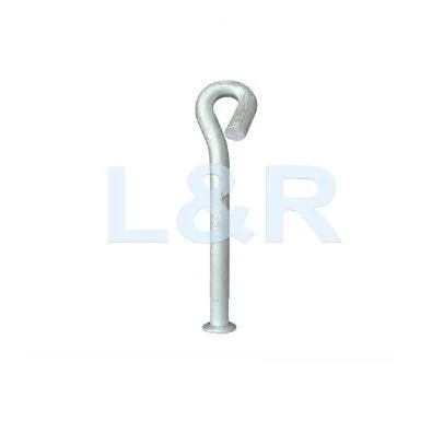 Pig Tail Hook Ball End Washer Support Cable