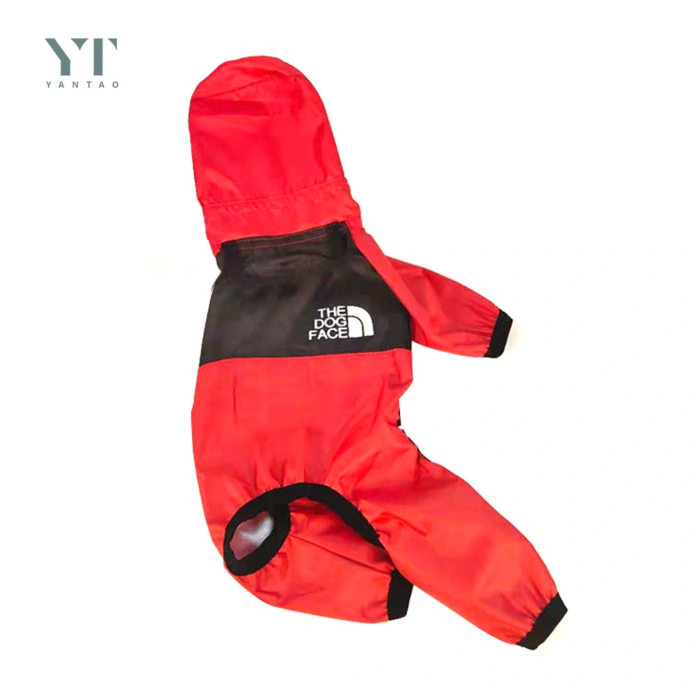 Wholesale/Supplier Custom imperméable grand chien pluie manteau veste réglable réfléchissant Imperméable pour chien avec capuche