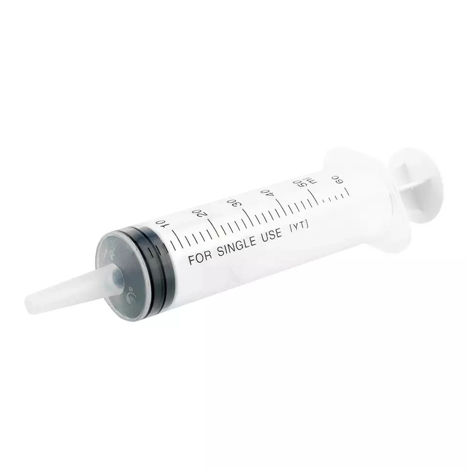 60ml Reusable Plastic Syringe for Lipgloss Nutrient Sterile Health Measuring Syringe Cat Feed Tools