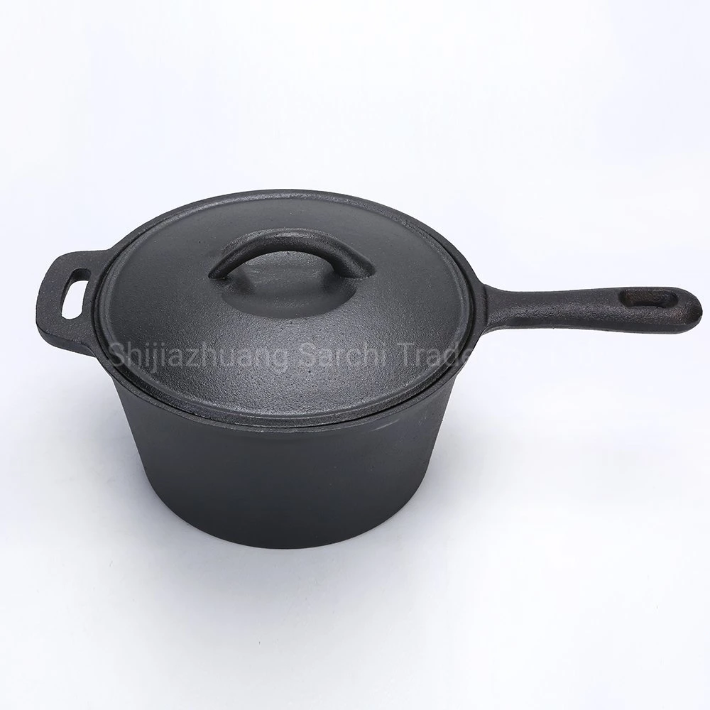 1.5 Quarts Butter Warmer Cast Iron Milk Boiling Melting Pot