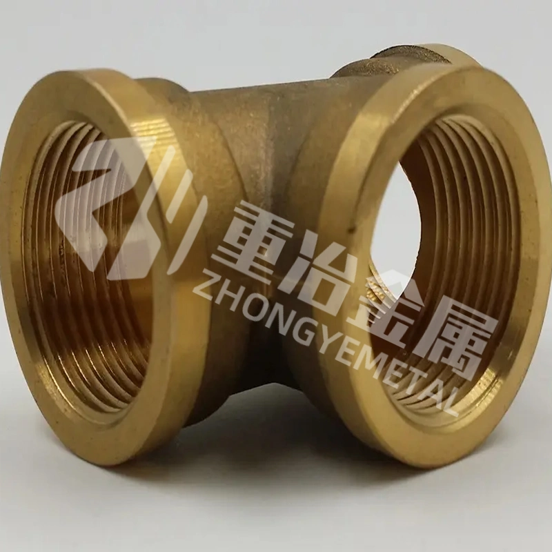 Fast Heat Dissipation Sterilization H68 ASTM/C26200 JIS/C2680 Copper Three-Way Pipe Fittings