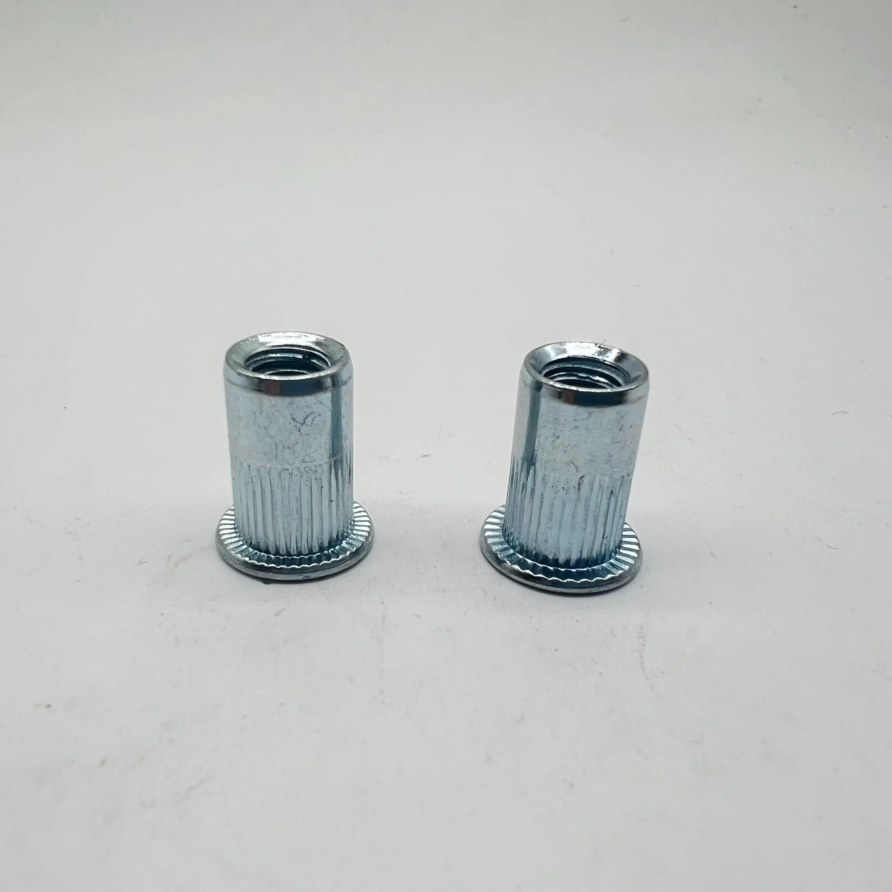 M6 Rivet Nut River Flat Head Knurling Body Zp