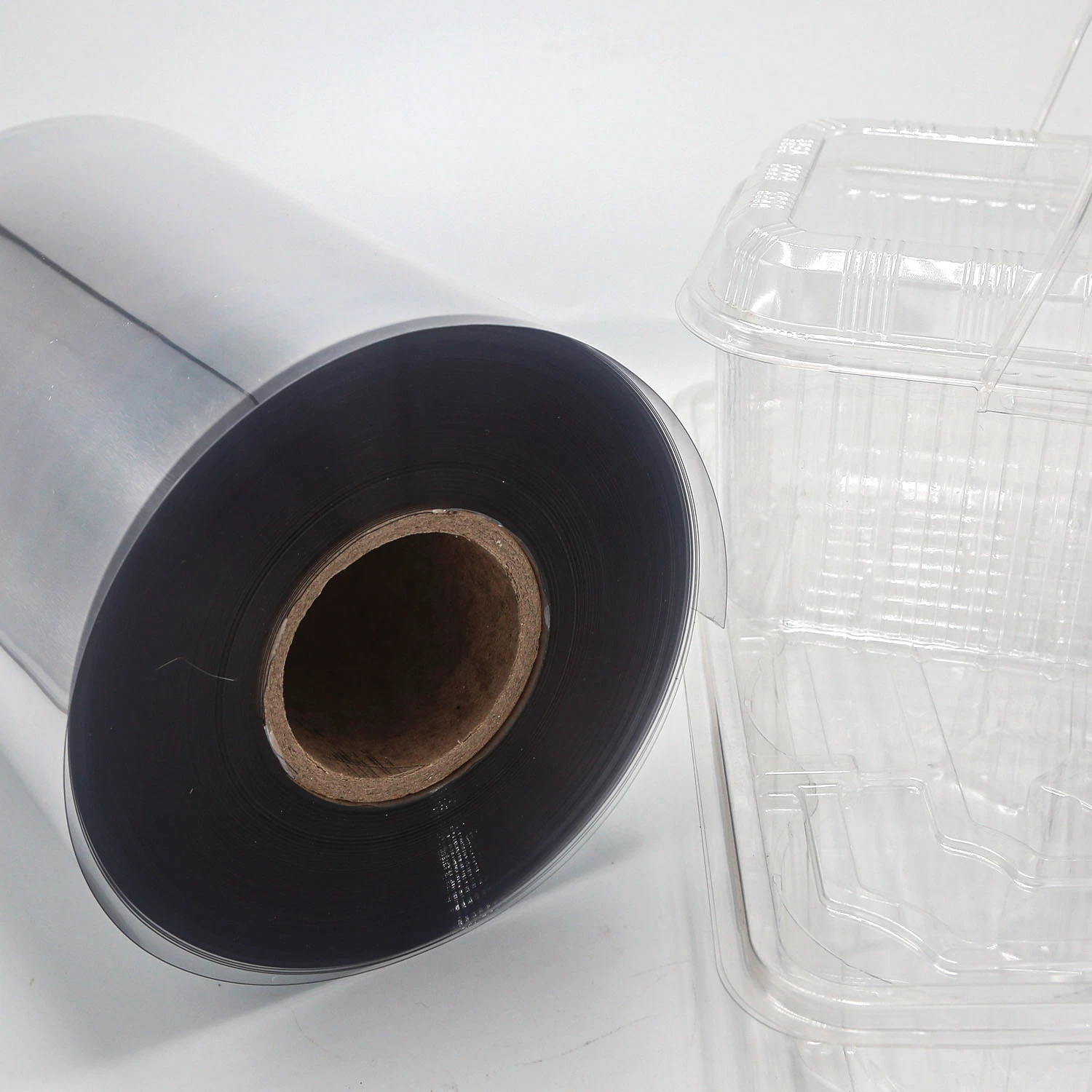 Transparente Folie PET PVC PP PLA Kunststoff-Rollen Folie klare Biokunststoffe Folie für pharmazeutische/Lebensmittelverpackungen