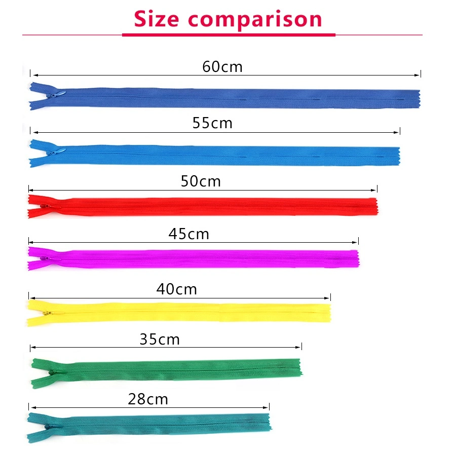 Navy Color 3# Nylon Coil Invisible Zipper Cloth Sewing Accessories Zippers