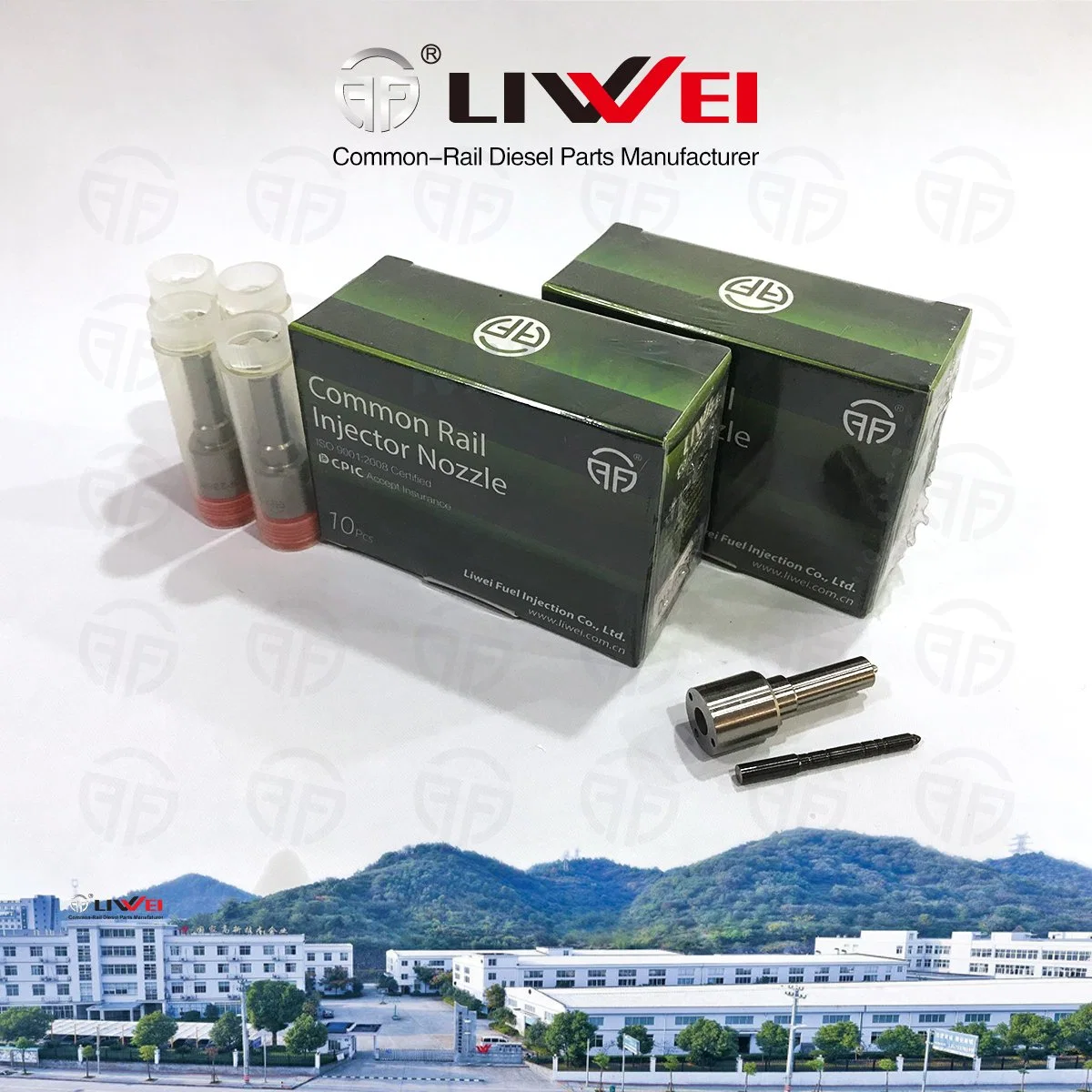 Liwei Brand Fuel Nozzle Dlla 154p 1795 for Common Rail Diesel Injector 0 445 120 147