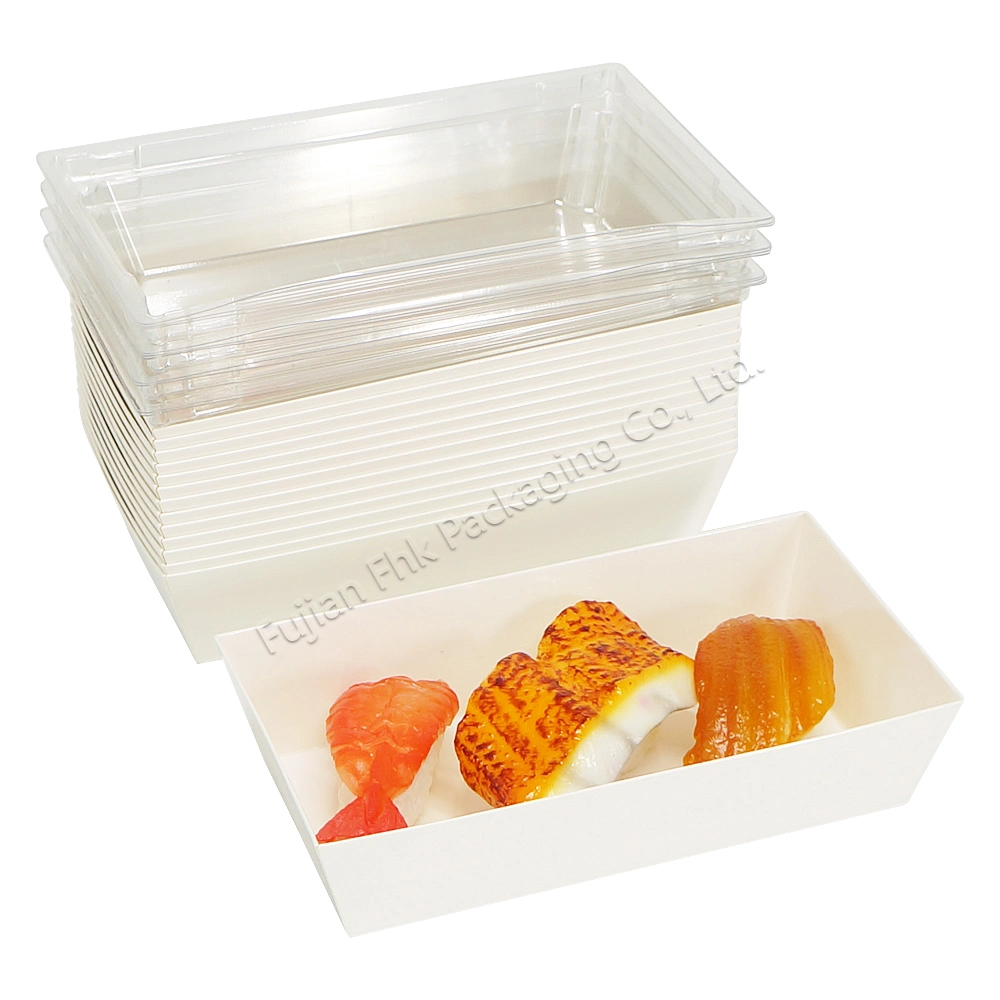Luxury Disposable Kraft Paper Box for Sushi Cookie Food Show Container Takeaway Food Packaging