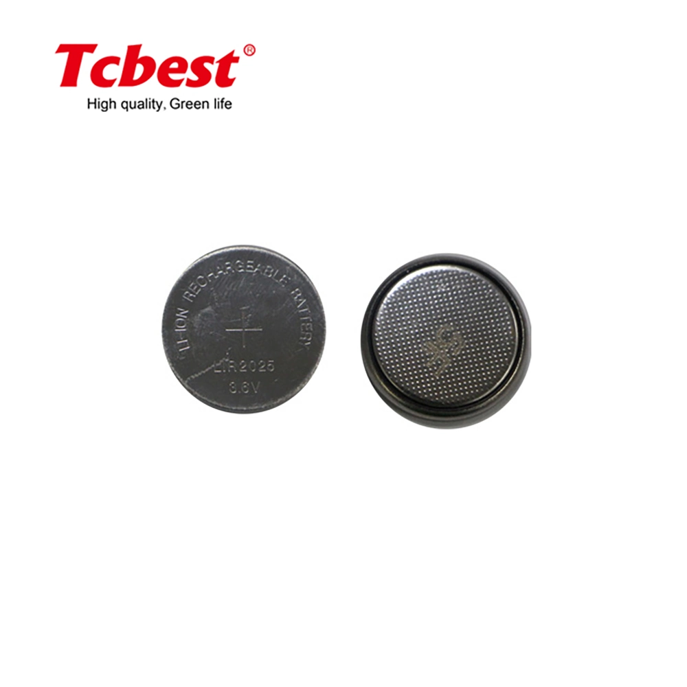 3.7V 3.6V 50mAh Lithium Ion Li-ion Button Cell Battery Lir2032 for Hearing Aid, Smart Watch