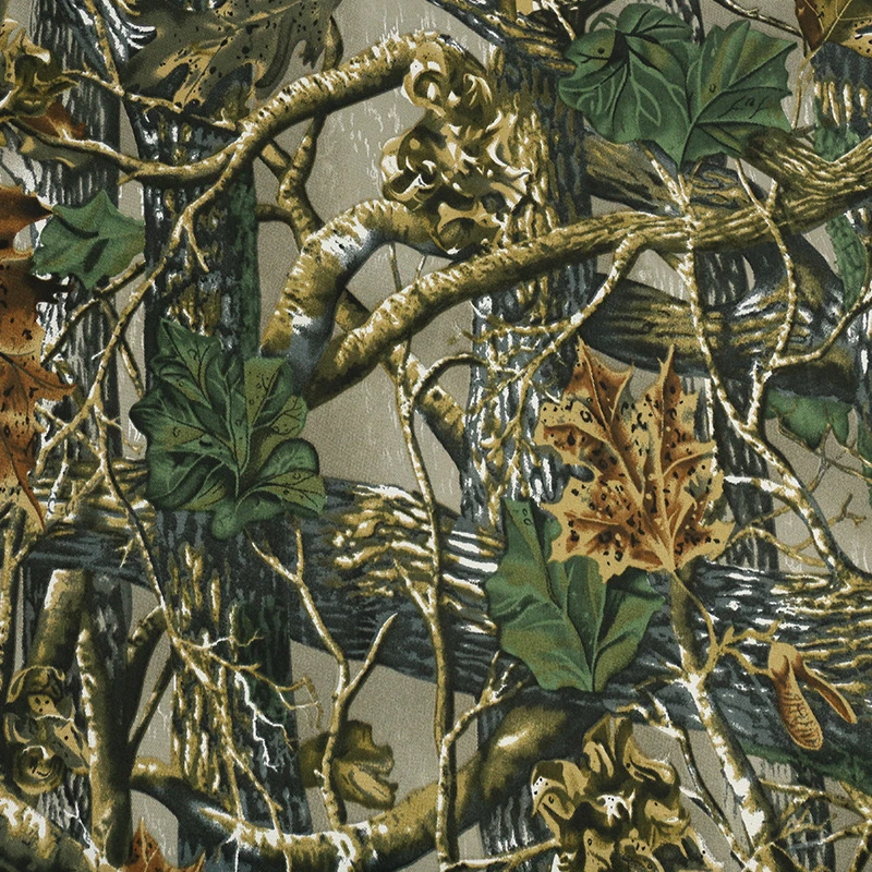 Hojas de bosque patrón tejido militar uniforme ropa táctica textil