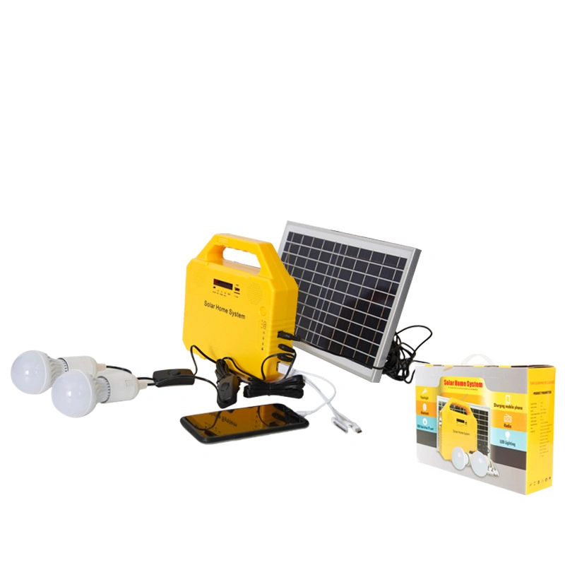 Solar Light Lithium Solar Power Panel Generator Kit Small Home System 3 LED Bulb Highlight Energy Saving Light Solar Lighting