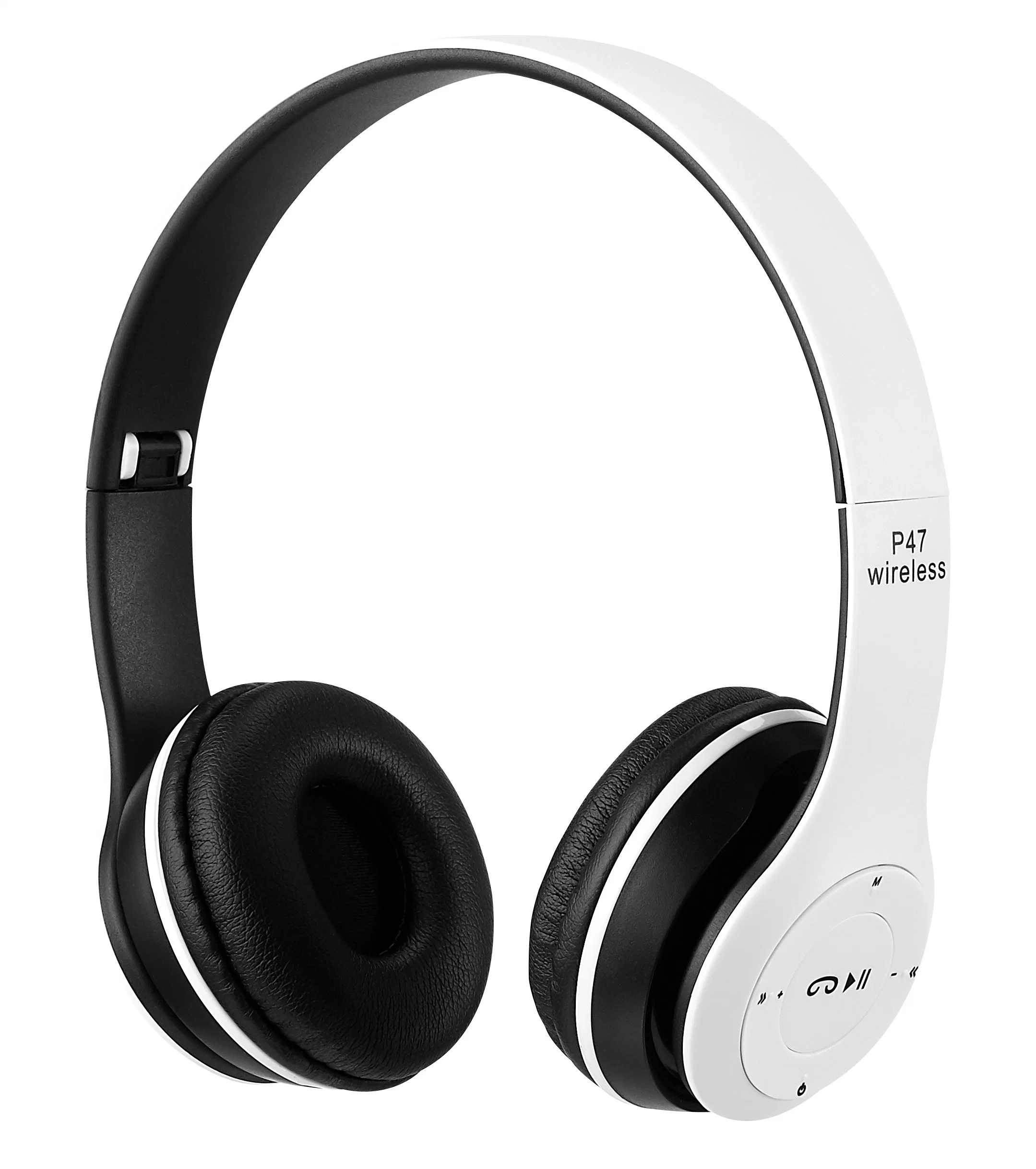 P47 Slim noir Casque Bluetooth sans fil pliable