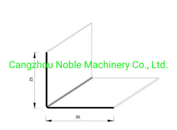 Perfil L de acero galvanizado de pared de ángulo de la hoja de techado haciendo enrolladora de mosaico