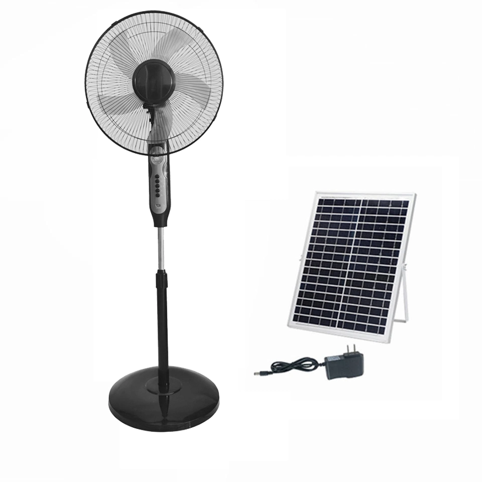 Carregador de ventoinha Solar 16 polegadas alta velocidade CC AC Home Ventoinha solar remota