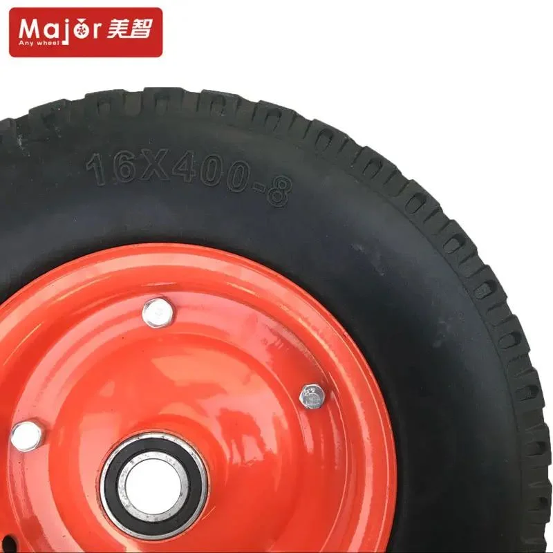 16X400-8 China OEM Solid Rubber Wheel für Beton Buggy Schubkarre