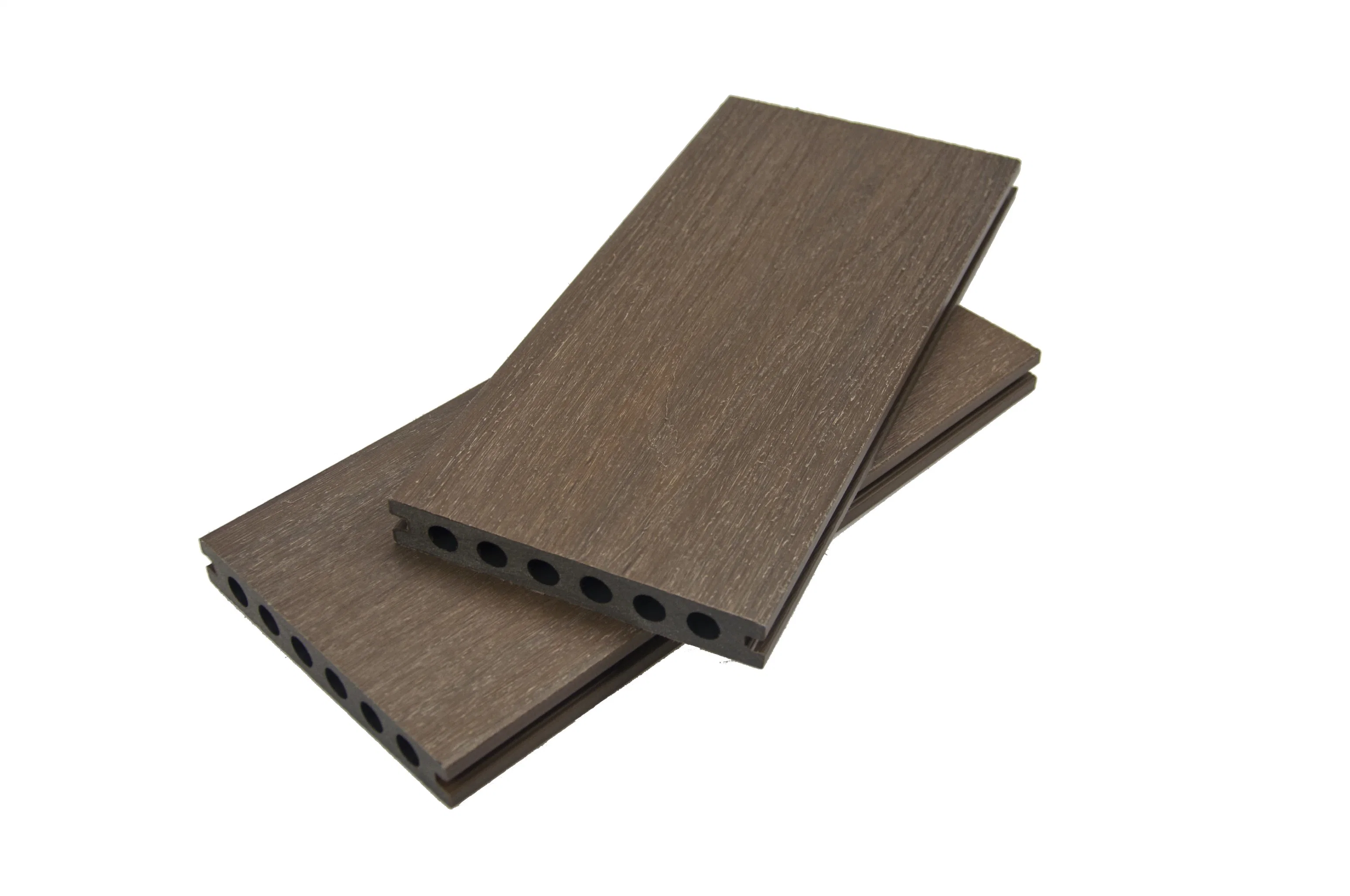 Hueco de alta calidad diseñado Untrashield laminado de plástico de madera compuesto de WPC Cubriendo el suelo de distintos colores en ambos lados