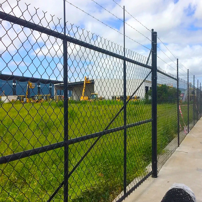 Residential Chain Link Fence PVC Coated Wire Mesh