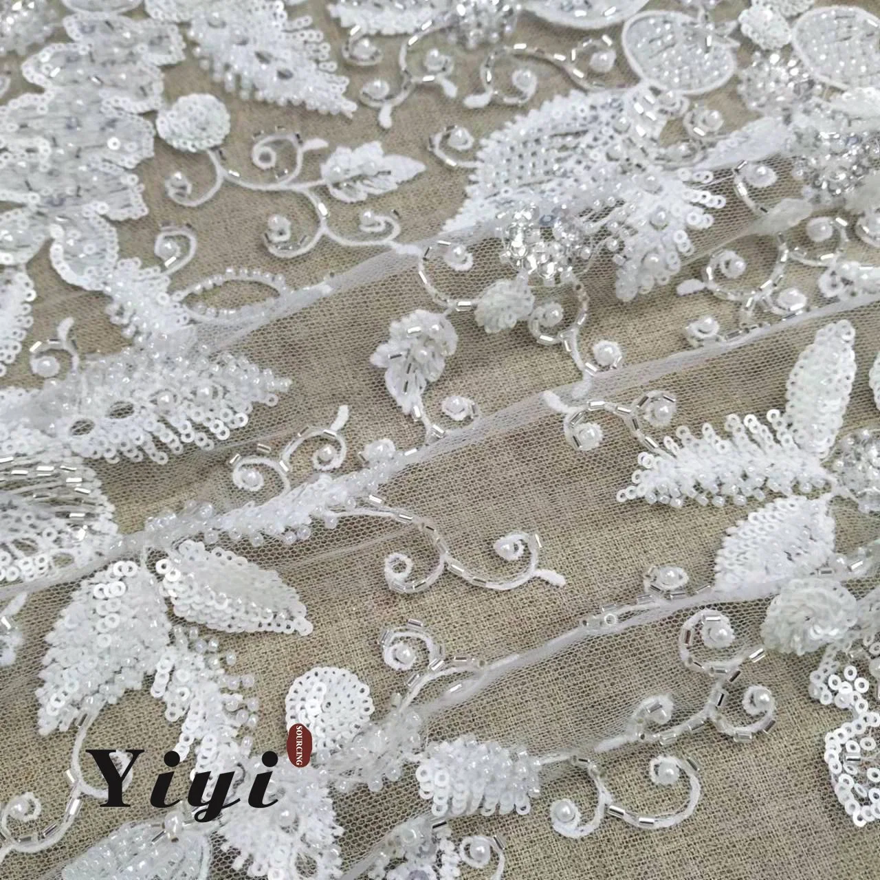 Embroidery Wedding Dress/Gown Premium Embroidered Lace Fabric