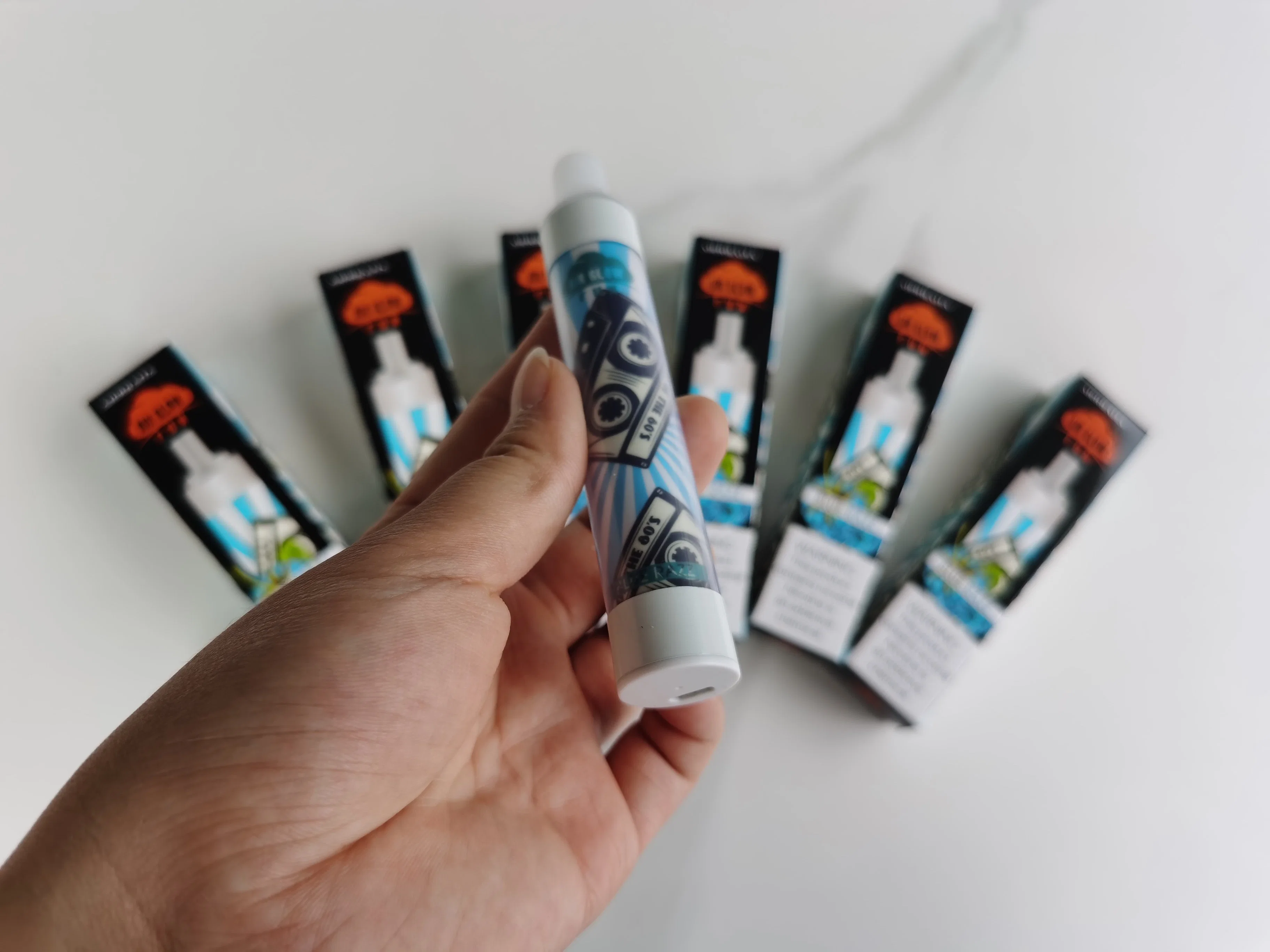 La banda de Vape aire brille diversión 3000 Puff 850 mAh de la luz Recargar Vape desechables de plumas con jugo 6ml de sabores 8