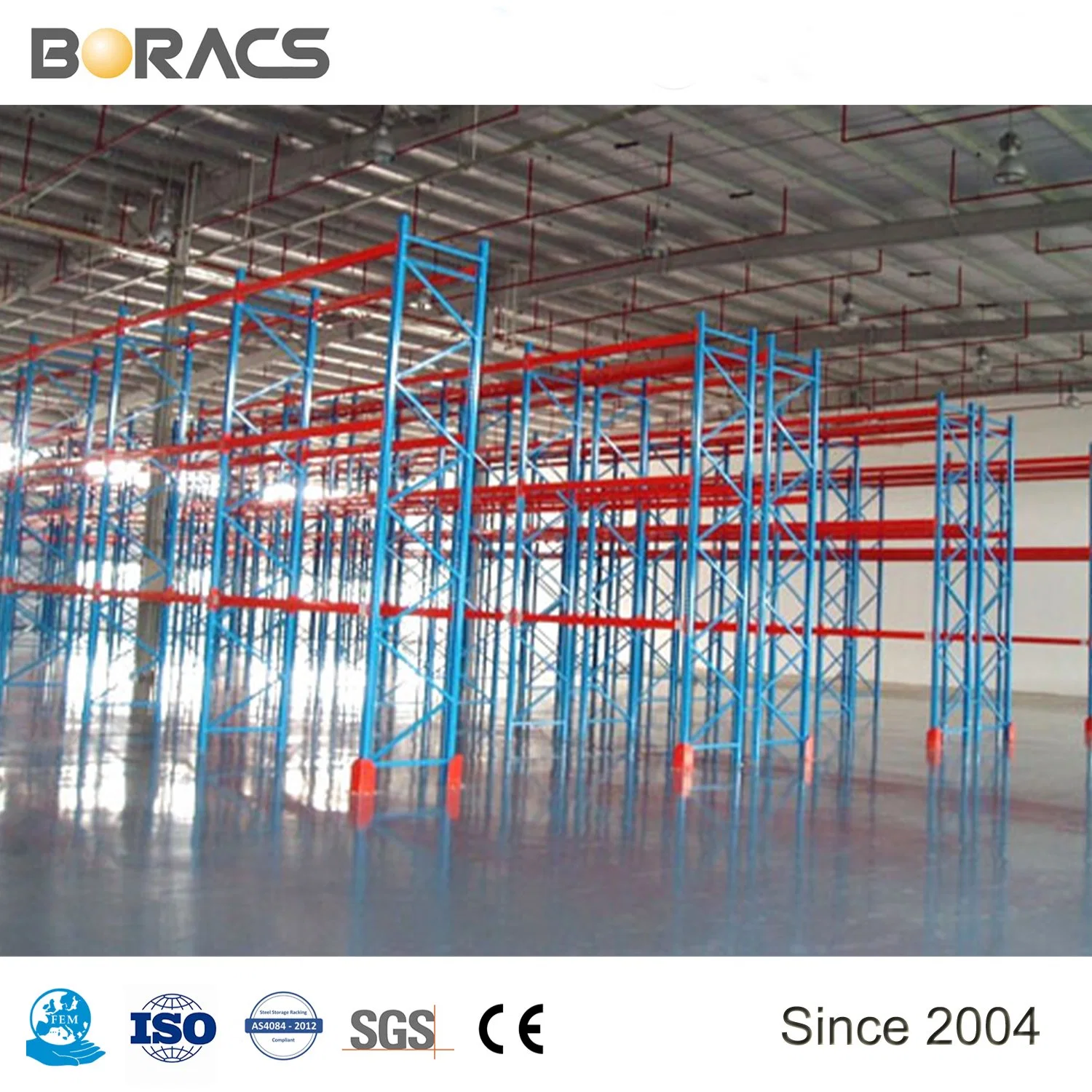 Almacenamiento industrial de alta calidad almacenamiento empuje hacia atrás Paleta Racking / Industrial Bastidor de palets de caja/Rack de palets selectivo